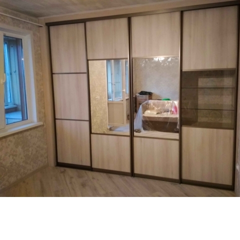 шкаф купе ДСПЛ EGGER с баром под стеклом 3,10метра. Цена 1200р
